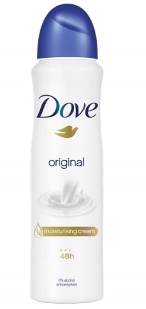 spray Dove Original déodorant